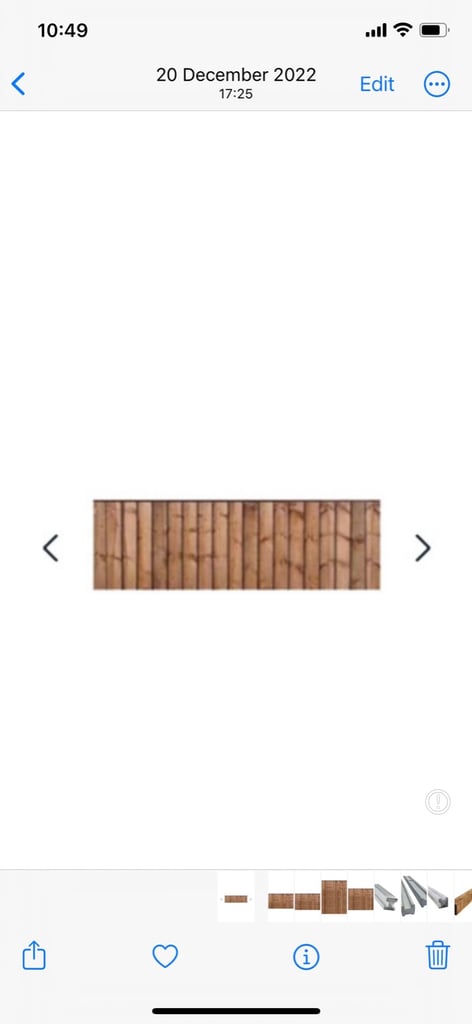 Brand new Garden fence panels featheredge pressure treated (6ft by 6ft) 