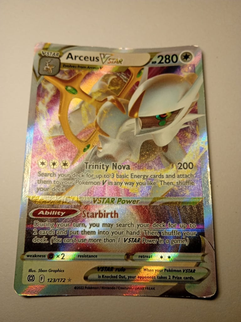 image for ⚡ Legendary Arceus V-Star Pokémon Card – Rare Find! ⚡