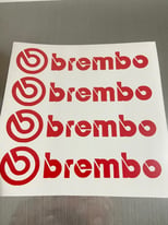 4x Brembo Vinyl decal Sticker Car, Van,Toolbox,Window,Laptop