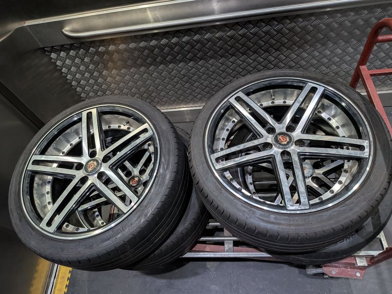 JEEP CHEROKEE 20" AXE WHEELS & TYRES 245 X 40 X 20 SET OF FOUR 110 PCD