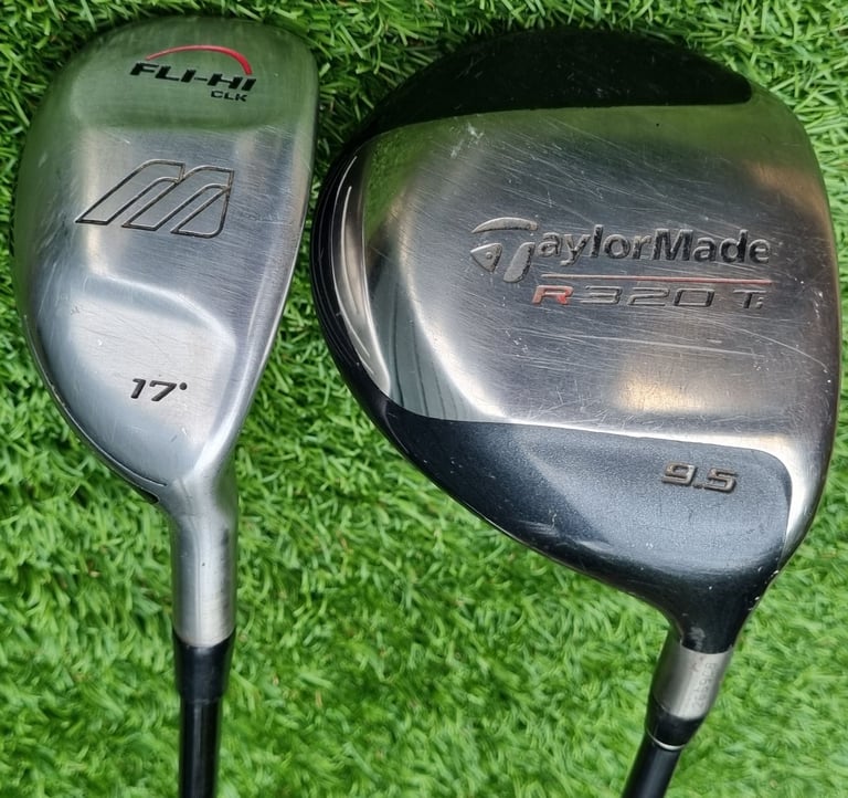 Taylor Made, Mizuno, Odyssey, R320 driver, Fli-Hi hybrid, Odyssey putter, stand-bag & MORE 