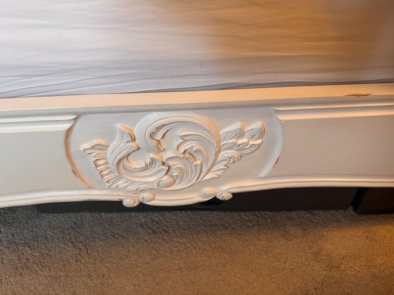 King Size Solid Hardwood French Style Rococo Bed Frame 