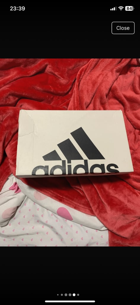 Pink and white adidas Trainers 
