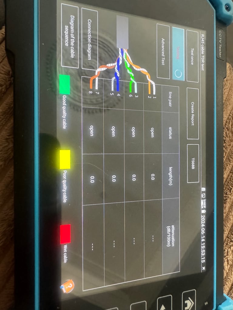 ANOLOG AND LAN CABLE TEST METER CCTV