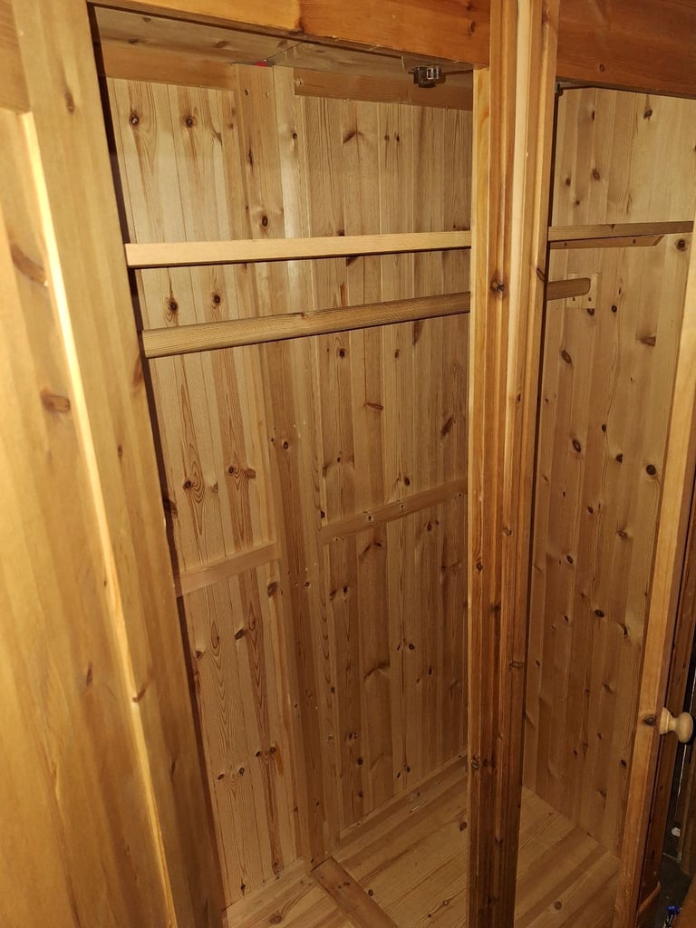 Large pine wardrobe 