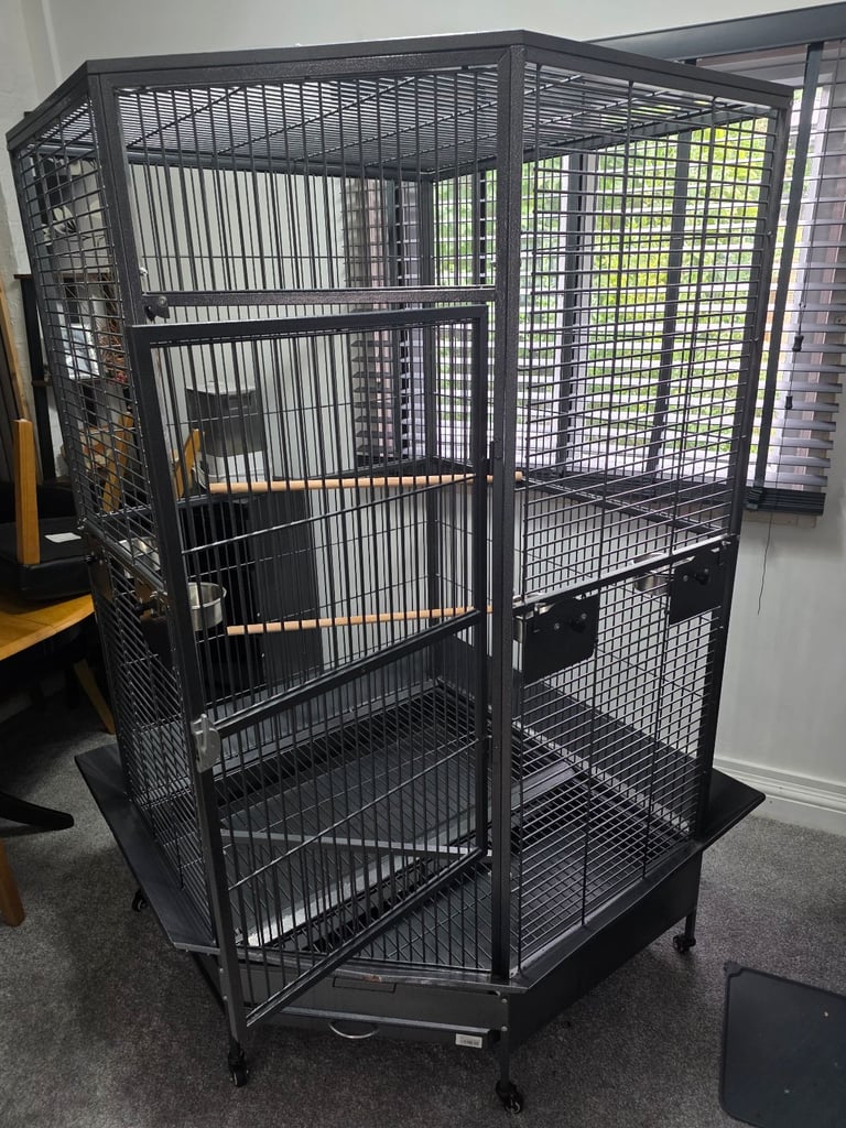 Liberta Raleigh large corner parrot cage.