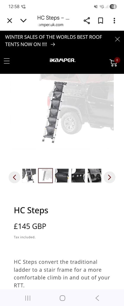 TENTBOX LITE 2.0 with security, windbreak, step inserts and roofbars
