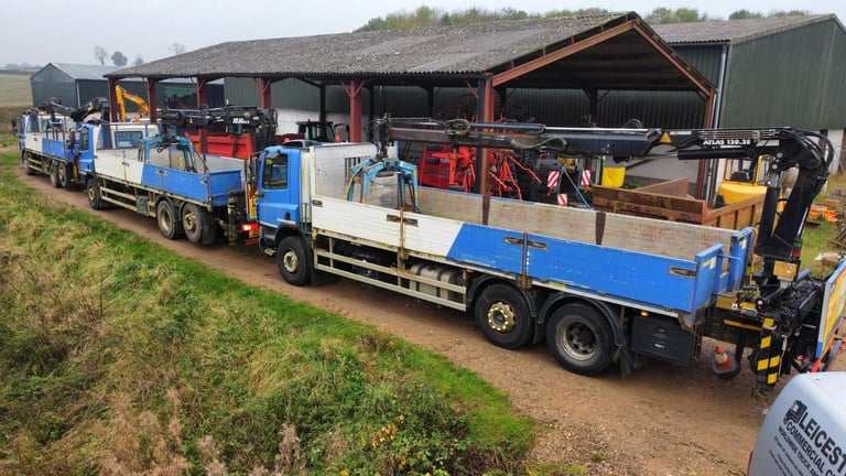 2013 DAF CF75.310 26T DROPSIDE WITH HMF 1430 CRANE / HIAB / FREIGHT