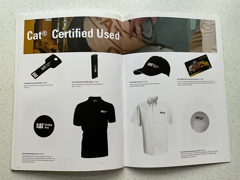 CAT Caterpillar Finning Brand Addition Merchandise Catalogue 2017, Clothes, Watches, Bags, Footwear