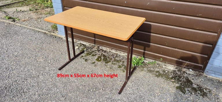 Folding freestanding camping table for camper caravan motorhome boat.