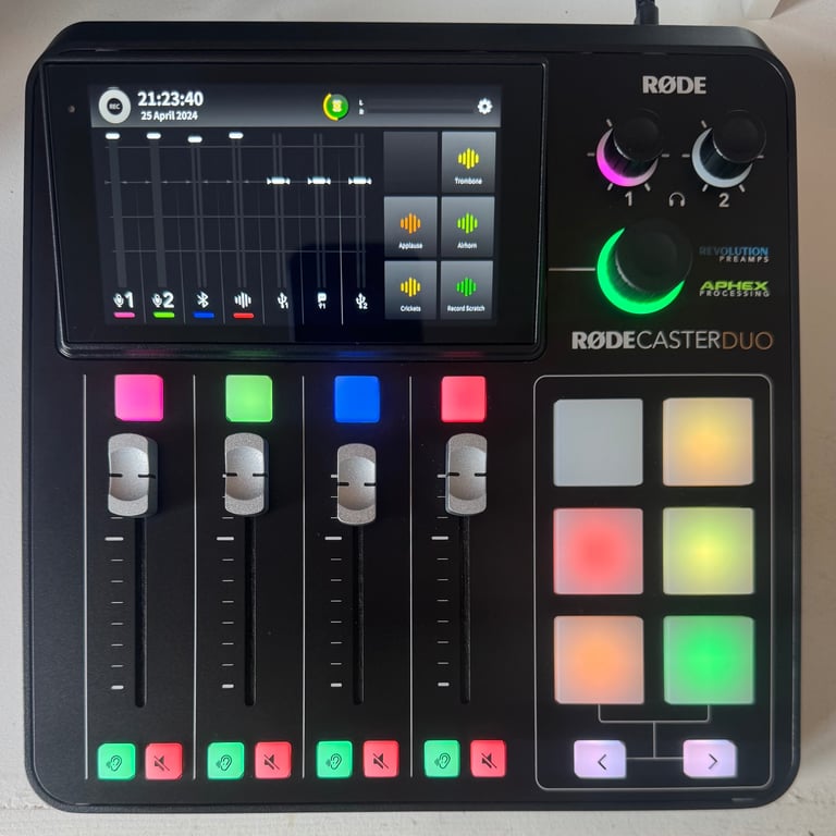 Rodecaster Duo Production Studio for music/podcast/streaming