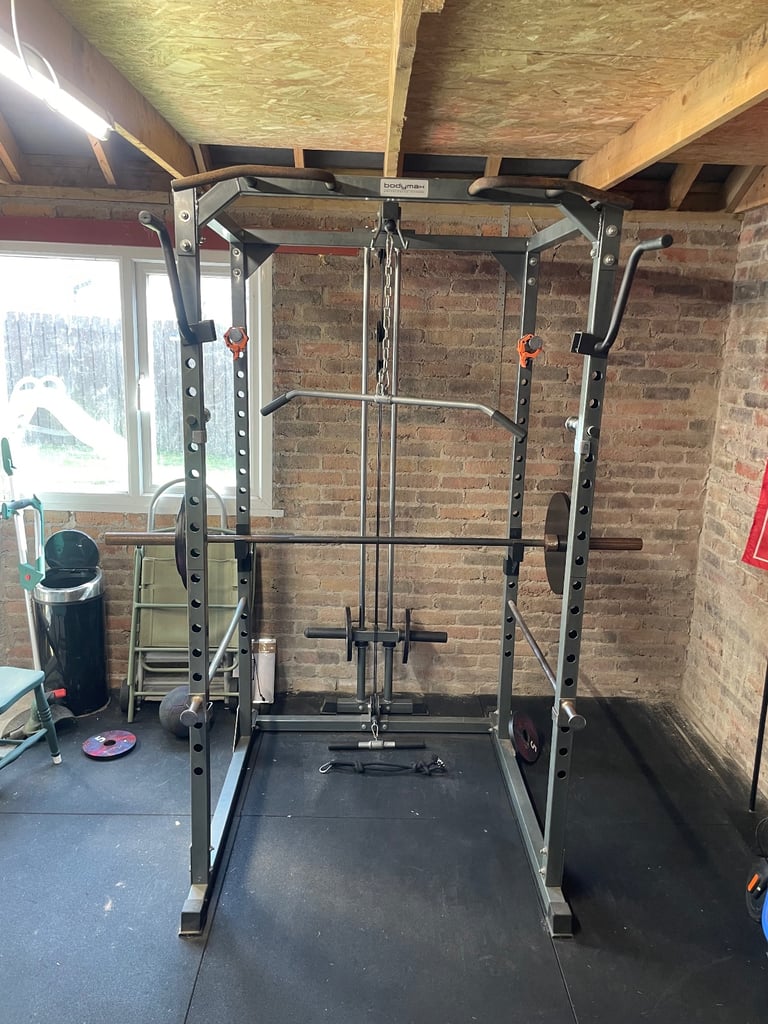 image for Power/squat rack with pulley system
