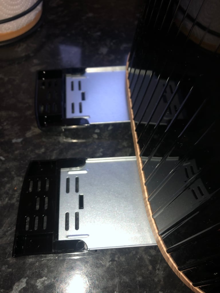 Black And Wood Textured Scandi 4-Slice Toaster