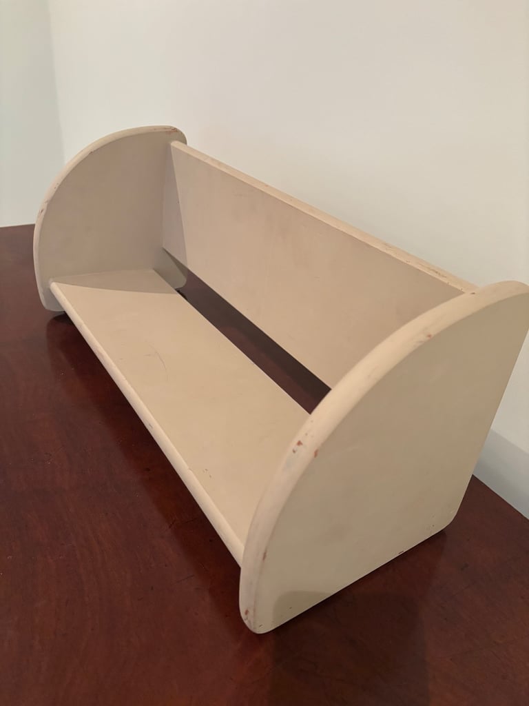 image for Vintage Table Top Book Shelf Painted