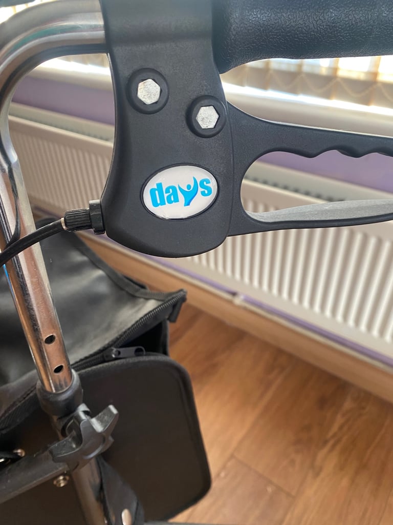 Mobility walker with bag 