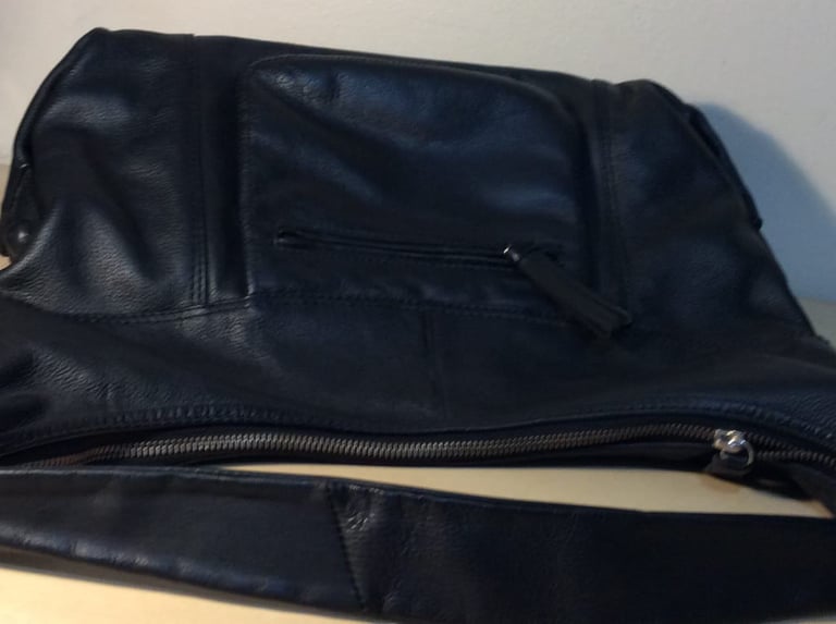 Italy Black Leather Bag 