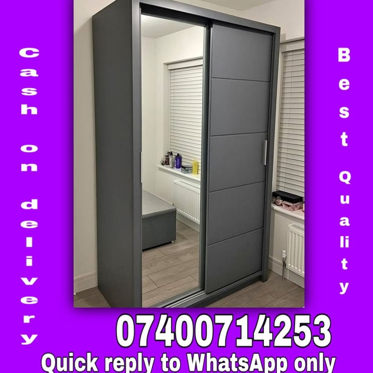 Sliding door Wardrobe For Sale With Cash on delivery