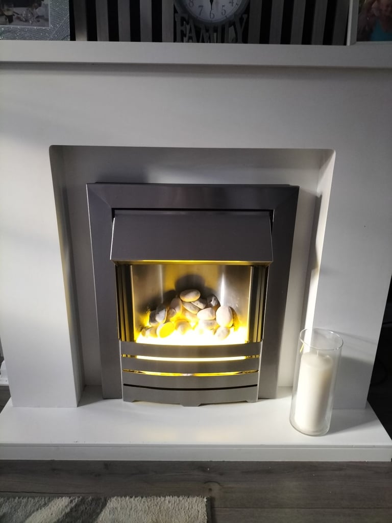 White Fireplace 