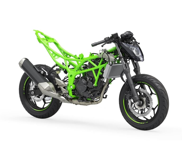 New 2026 Kawasaki Motorcycle Ninja 125 Green Grey Due November