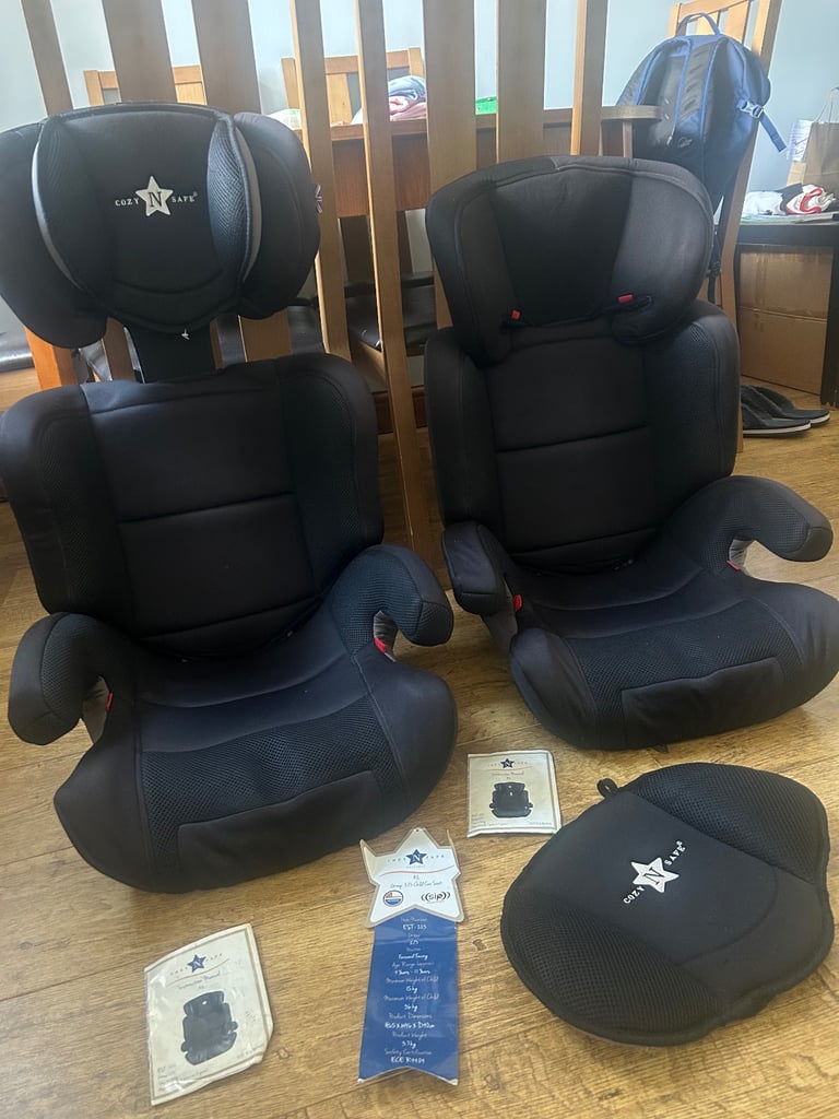 image for 2x child car seats. 4-11yrs. 