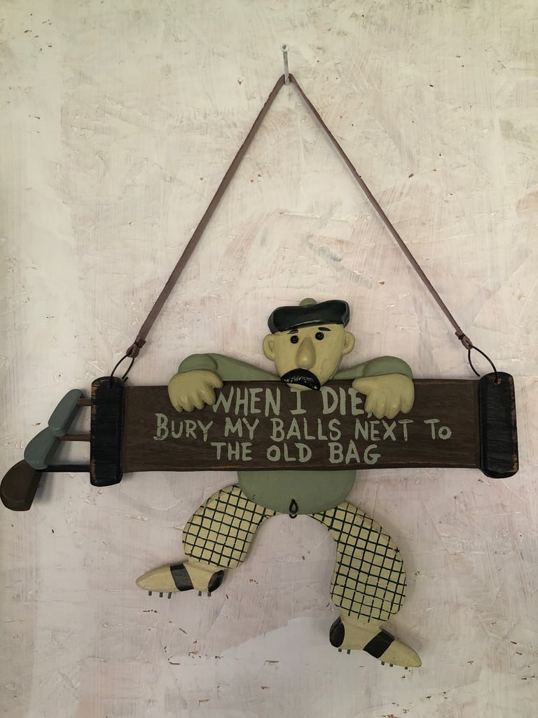 image for Cheeky Golf guy plaque