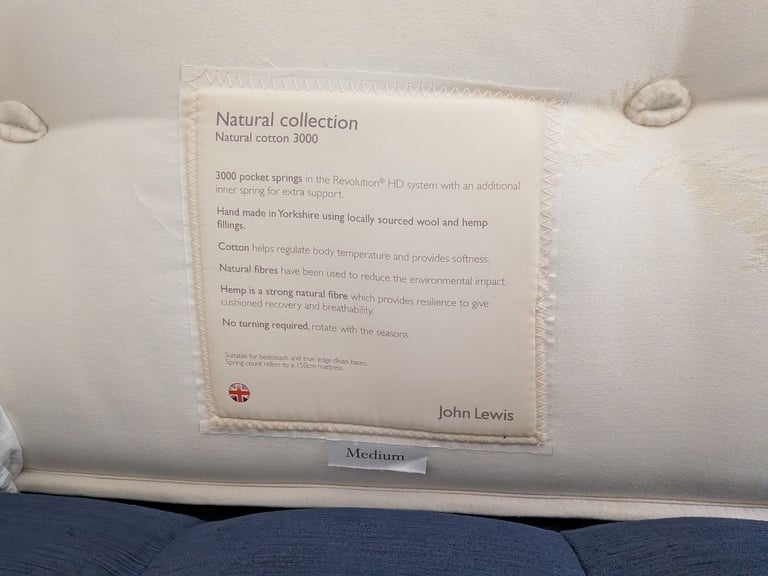 Double Bed with Laura Ashley velvet headboard