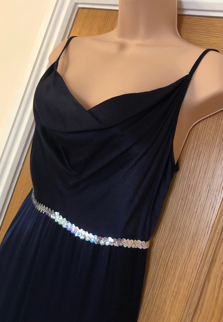 Satin prom/evening dress Sapphire Blue  - NEW