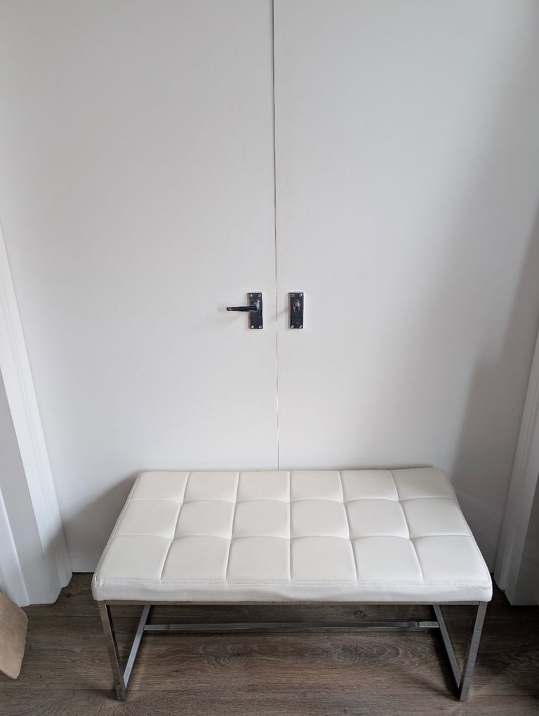 White Small Bench