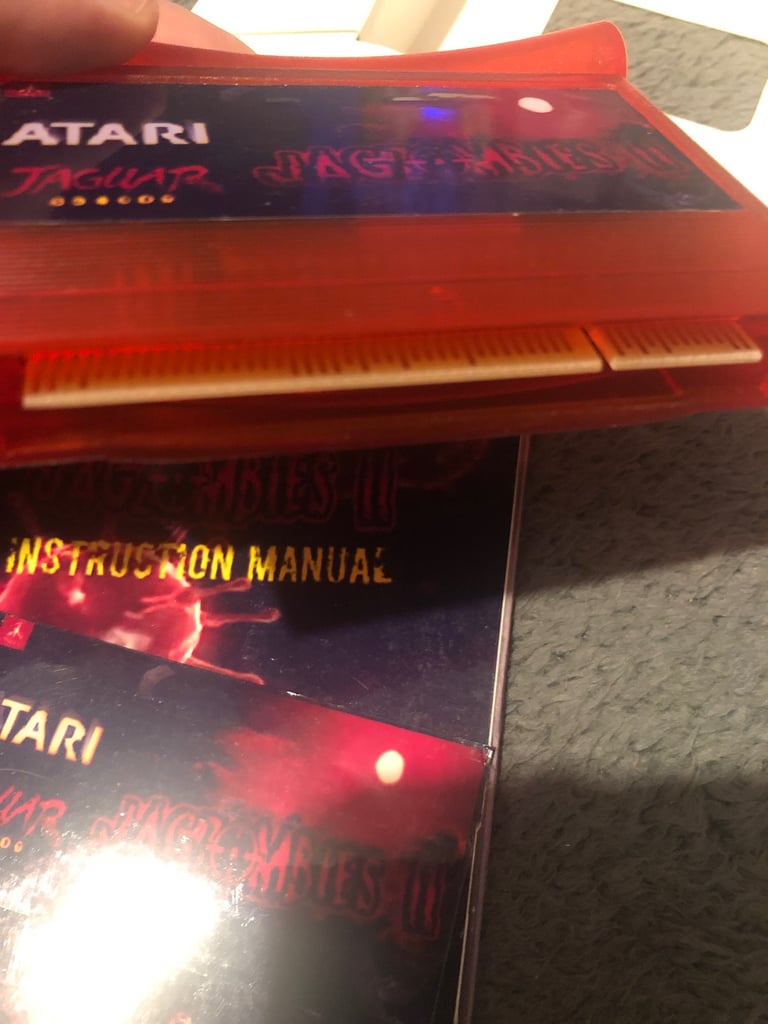 Atari Jaguar Jag zombies rare blood red shell 