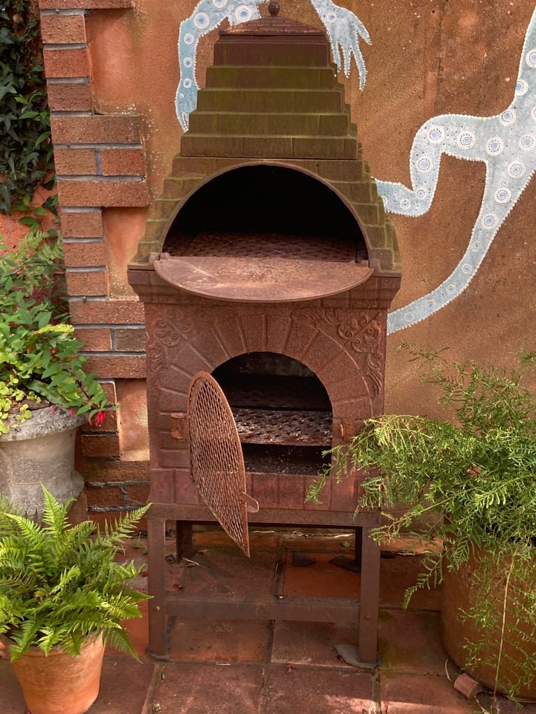 Outdoor garden chiminea