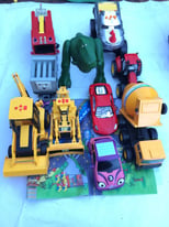 toy digger cars tractor rex dinosaur plat mat bundle joblot