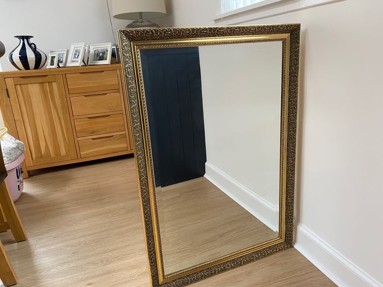 John Lewis Large gold gilt framed mirror