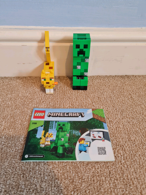 Minecraft lego 21156 Big Fig Creeper and Ocelot | in Attleborough, Norfolk  | Gumtree