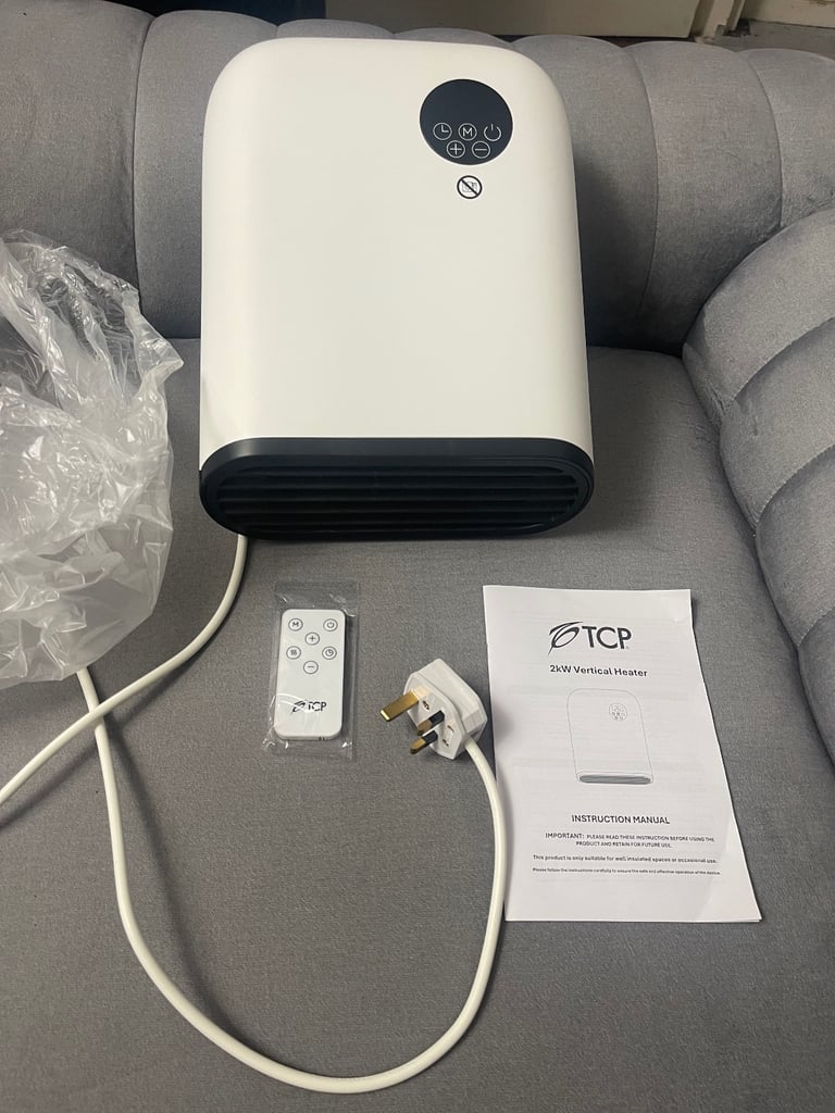TCP WALL MOUNTED HEATER - 2kW, Instant Warmth
