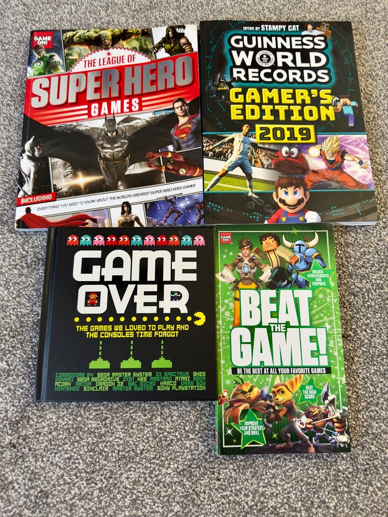 image for Computer Games Books Bundle  X4 Beat The Game Game Over Great Condition