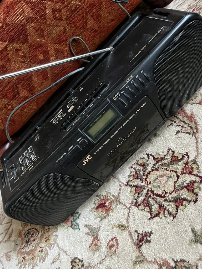 JVC stereo radio cassette recorder player. RC-135