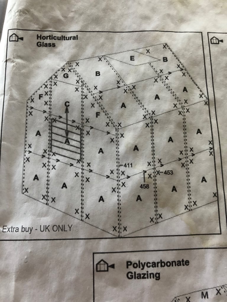 Tempered glass ( green house ) 