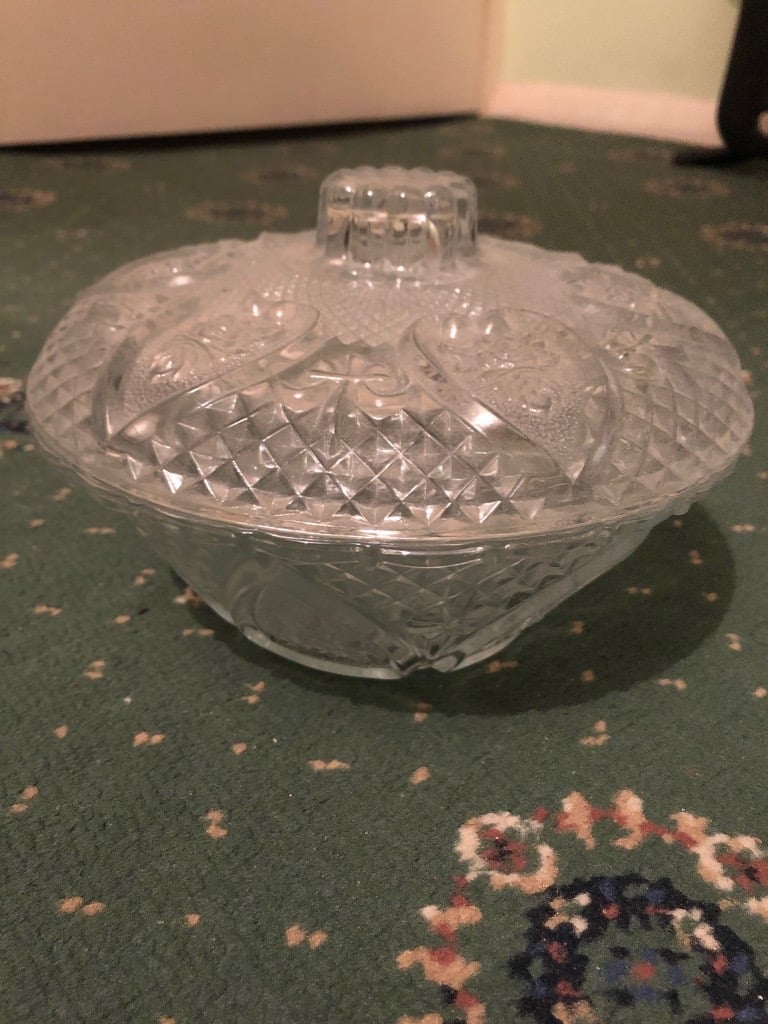 image for Crystal glass storage pot