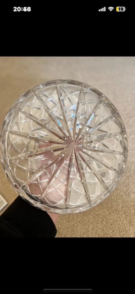 Vintage lead crystal decanter