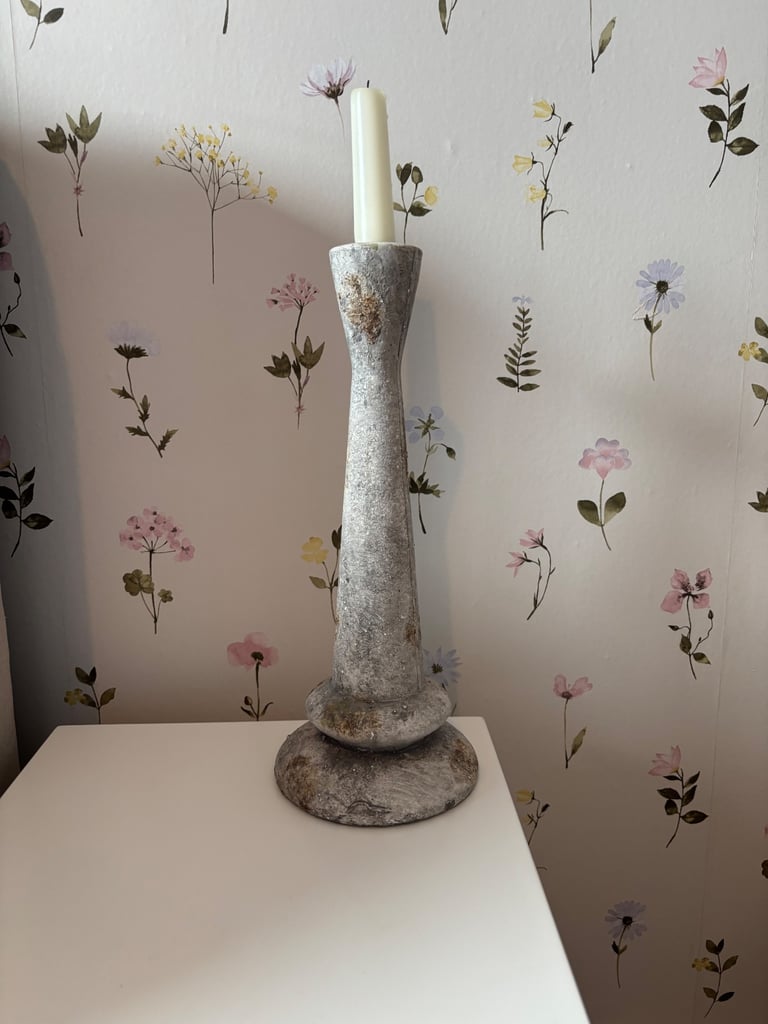 Gorgeous antique candlestick candle holder 