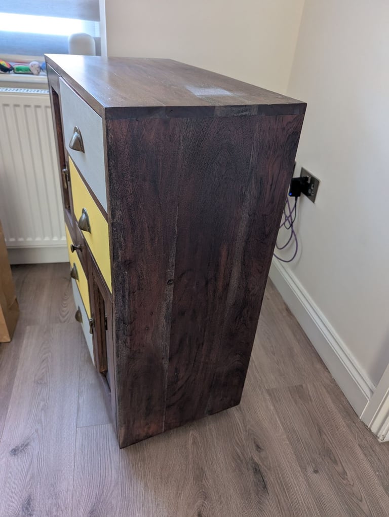 Solid wood sideboard cabinet 