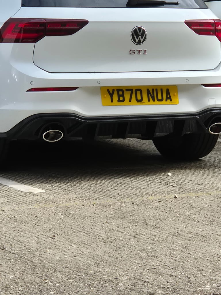 Mk8 vw golf gti clubsport type exhaust with resonater delete pipe 