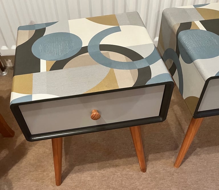 Retro Upcycled “ La Redoute Jimi ” bedside tables