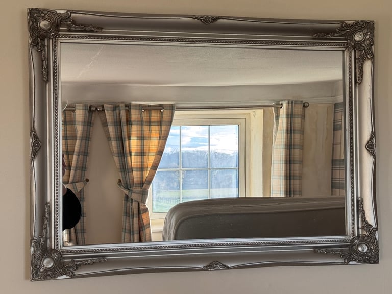 image for Large French Style Silver wall mirror