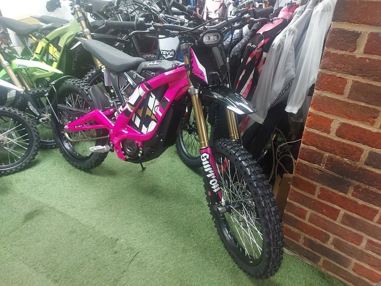 image for NEW SURRON LBX 8KW LIGHT BEE X PINK ELECTRIC MX BIKE