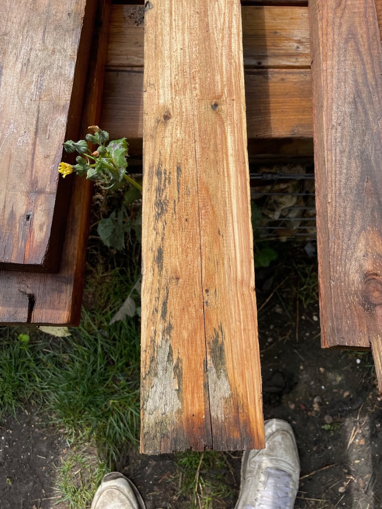 Seasoned Timber approximately 92cm x 9.5cm x 9.5 cm