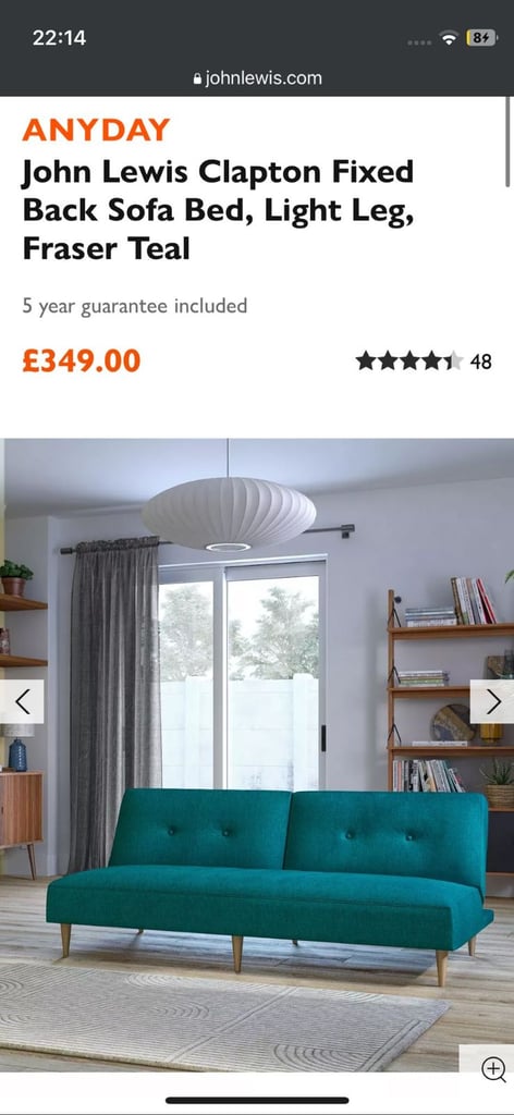 John Lewis Sofa bed 