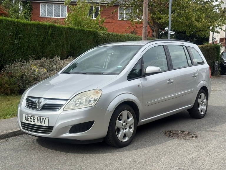 VAUXHALL ZAFIRA 1.6 Exclusive MPV 5 Drs 7-Seater with 12 Months MOT Full-Ser Hist& Low 91K Miles