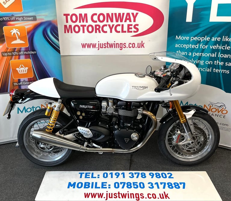 image for TRIUMPH THRUXTON 1200 R, 2019(69), 1 OWNER, 18,987 MILES, FSH, IMMACULATE, £8295