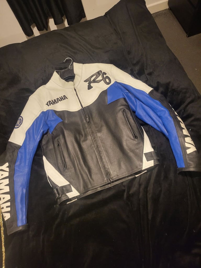 R6 yamaha leather jacket genuine